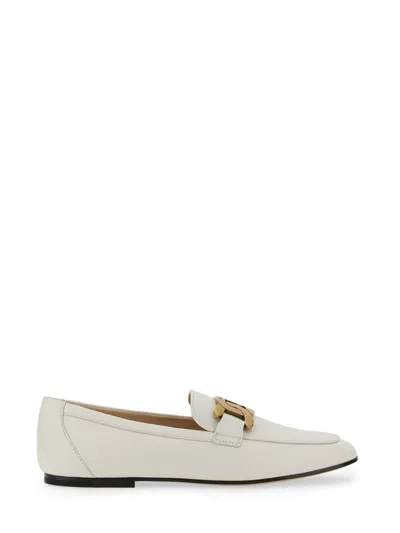 Shop Tod's Moccasin Kate In White