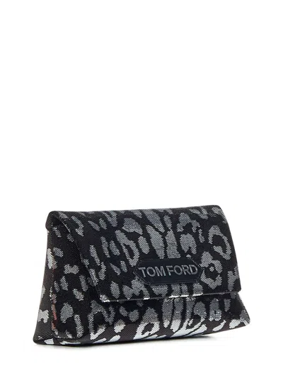 Shop Tom Ford Handbag In Silver