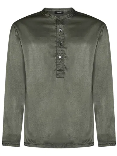Shop Tom Ford Henley Shirt In Military
