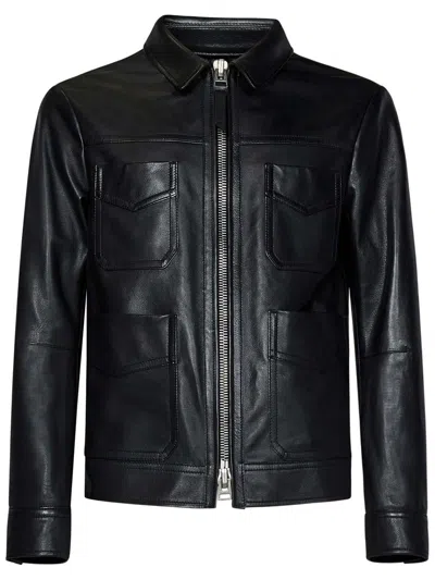 Shop Tom Ford Jacket In Black
