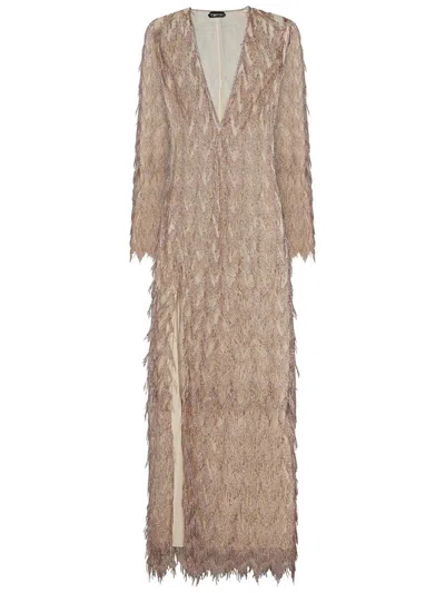 Shop Tom Ford Long Dress In Pink