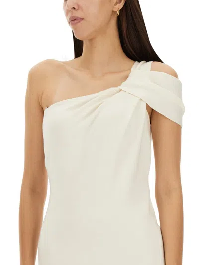 Shop Tom Ford One-shoulder Dress In White