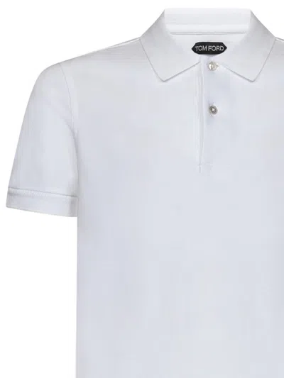 Shop Tom Ford Polo Shirt In White