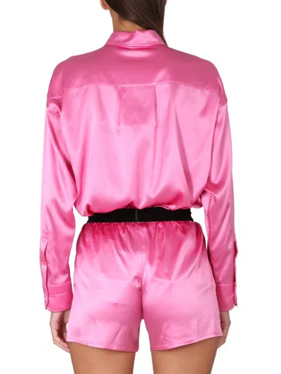 Shop Tom Ford Relaxed Fit Shirt In Fuchsia