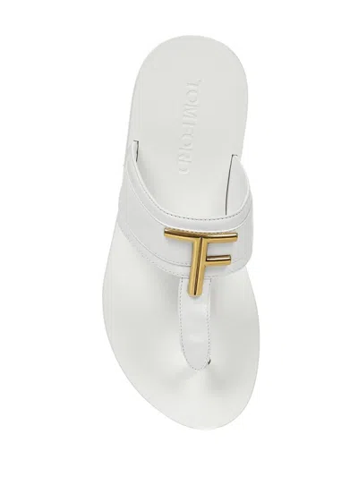Shop Tom Ford Sandals In White