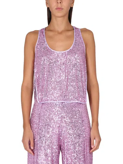 Shop Tom Ford Sequined Top In Lilac