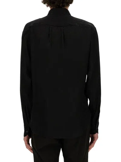 Shop Tom Ford Spotted Print Shirt In Black