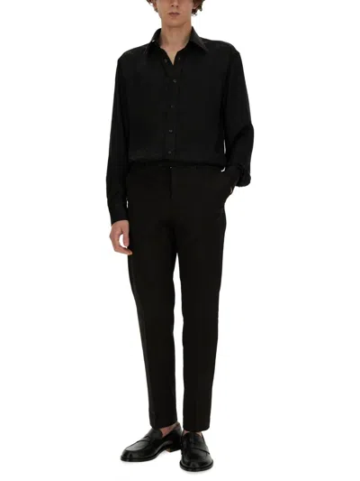 Shop Tom Ford Spotted Print Shirt In Black