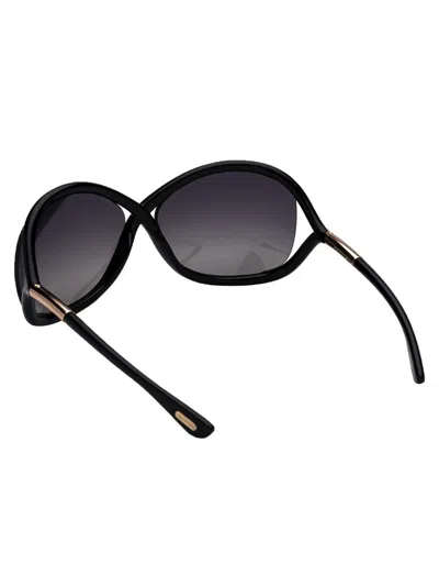 Shop Tom Ford Sunglasses In 01d Nero Lucido / Fumo Polar