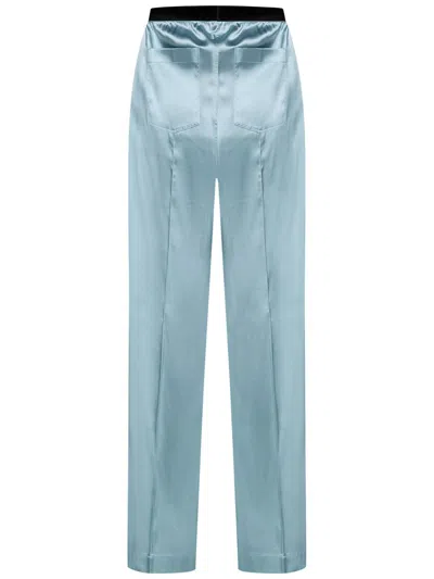 Shop Tom Ford Trousers In Clear Blue