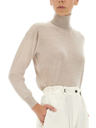 Shop Tom Ford Turtleneck Shirt In Beige