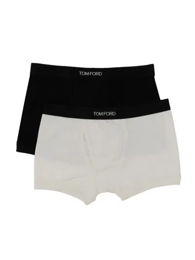 Shop Tom Ford Pack Of Two Boxers In Multicolour