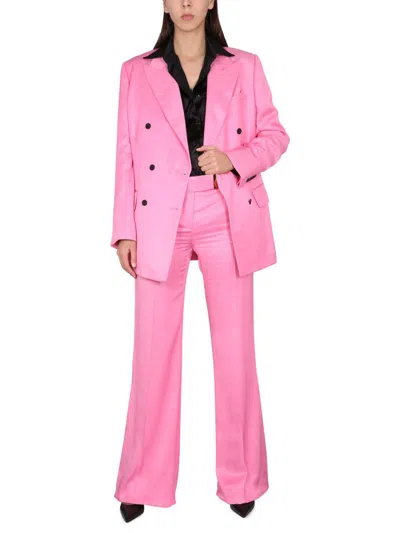 Shop Tom Ford Wide Leg Pants In Pink