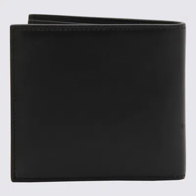 Shop Valentino Garavani Black Leather Vlogo Signature Wallet