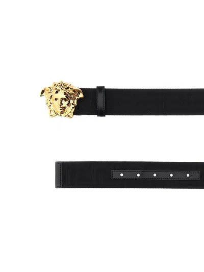Shop Versace Belt With Jellyfish In Black