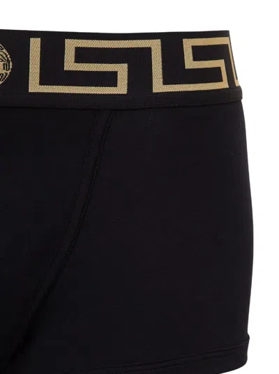 Shop Versace 2-pack Low-waisted Boxers In Black