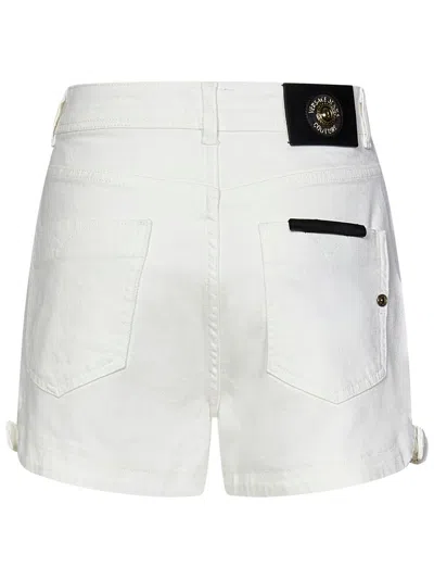 Shop Versace Jeans Couture Shorts In White