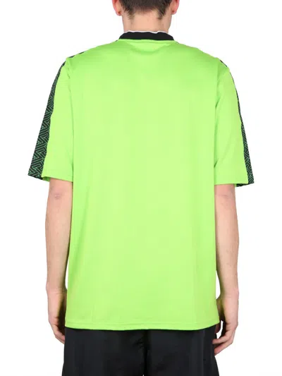 Shop Versace La Greca Sports T-shirt In Green