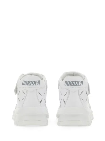 Shop Versace Odyssey Sneakers In White