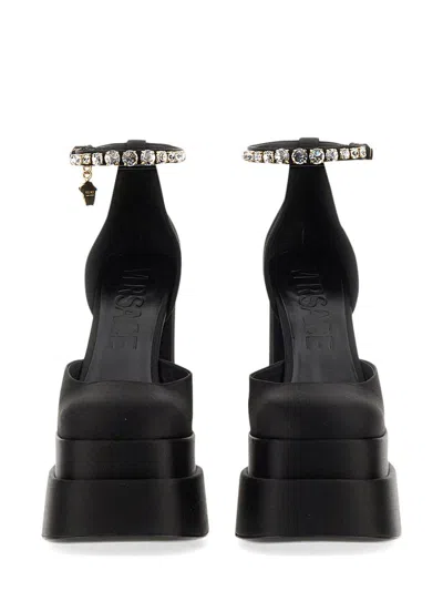 Shop Versace Platform Pumps "medusa Aevitas" In Black