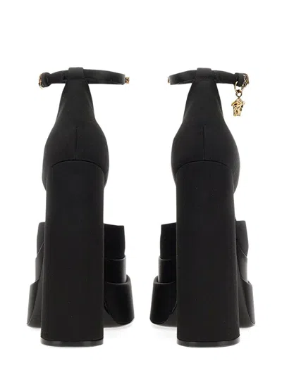 Shop Versace Platform Pumps "medusa Aevitas" In Black