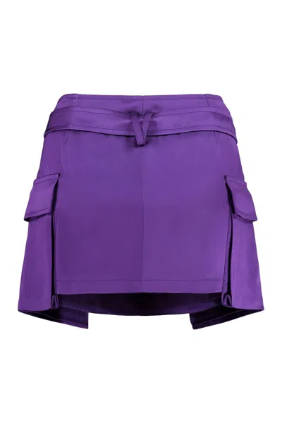 Shop Versace Duchesse Skirt. In Purple