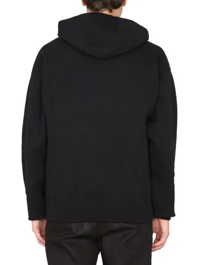 Shop Versace Sweatshirt With Logo In Black