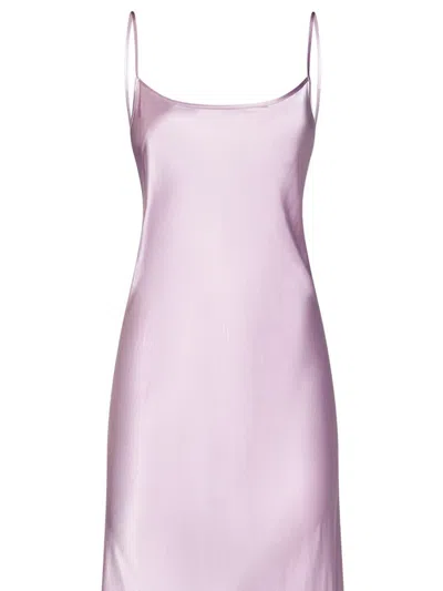 Shop Victoria Beckham Low Back Cami Floor-length Dress Long Dress In Pink