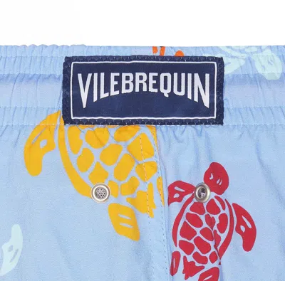 Shop Vilebrequin Moorise Tortues Multicolores Swimsuit In Clear Blue
