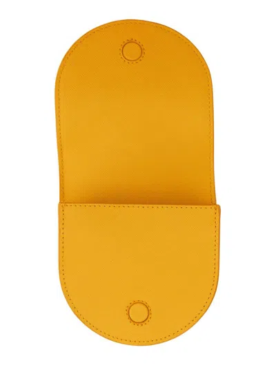 Shop Vivienne Westwood "half Moon" Shoulder Bag In Yellow