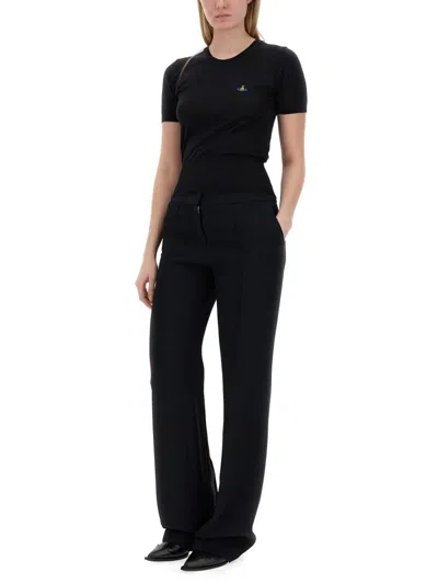 Shop Vivienne Westwood Jersey With Logo In Black