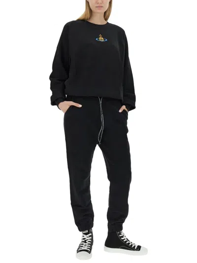 Shop Vivienne Westwood Jogging Pants Unisex In Black