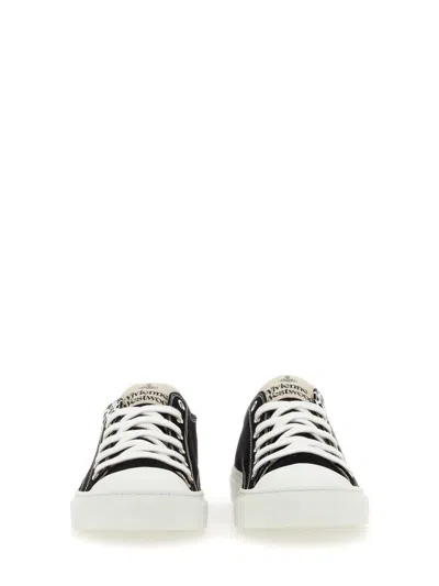 Shop Vivienne Westwood Sneaker Plimsoll In Black