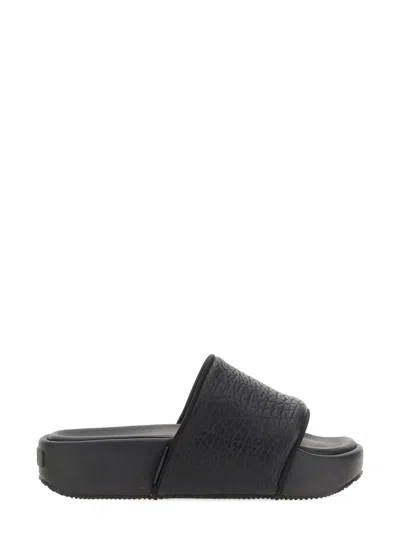 Shop Y-3 Adidas Slide Sandal In Black