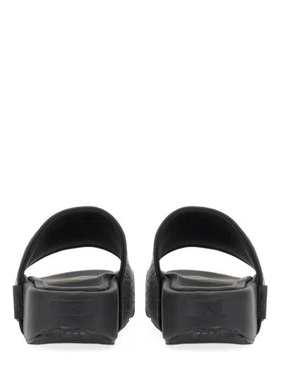 Shop Y-3 Adidas Slide Sandal In Black