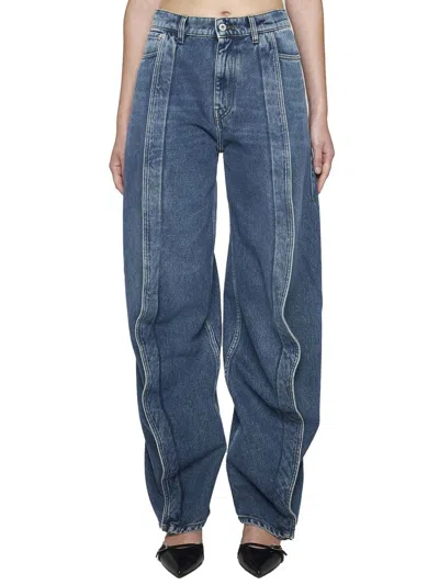 Shop Y/project 'evergreen Banana Jeans' Jeans In Blue