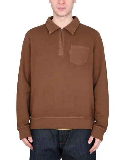 Shop Ymc You Must Create Ymc Schrank Sweatshirt In Brown