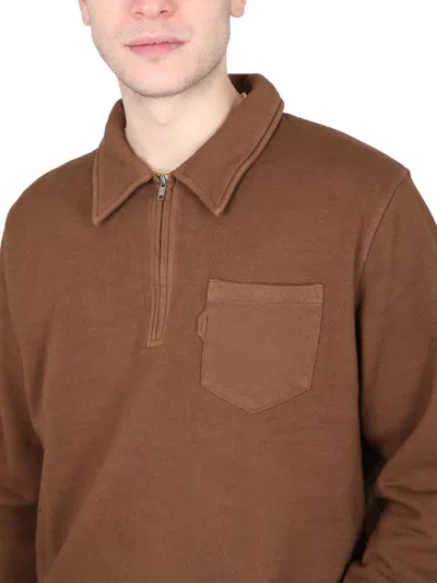 Shop Ymc You Must Create Ymc Schrank Sweatshirt In Brown
