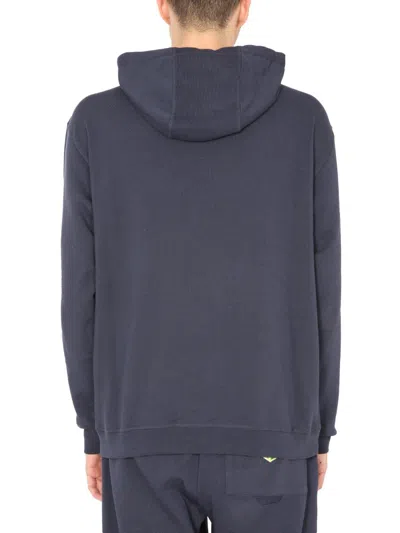 Shop Ymc You Must Create Ymc Trugoy Hooded Sweatshirt In Blue