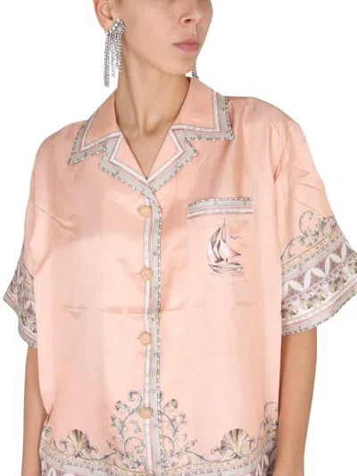 Shop Zimmermann Oversize Shirt In Pink