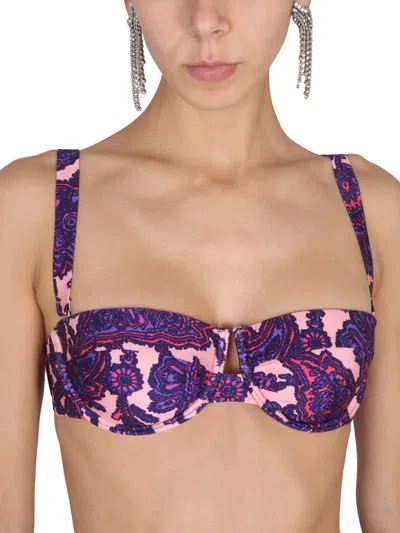 Shop Zimmermann Tiggy Bikini Top In Multicolour