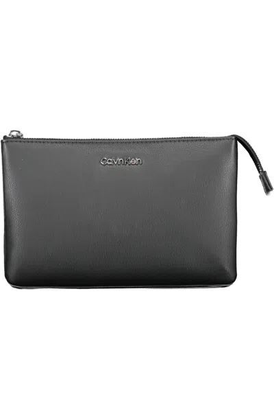 Shop Calvin Klein Sleek Black Dual Compartment Handbag