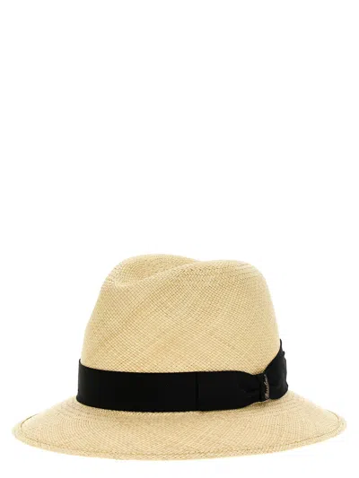 Shop Borsalino 'panama Quinto' Hat In Black