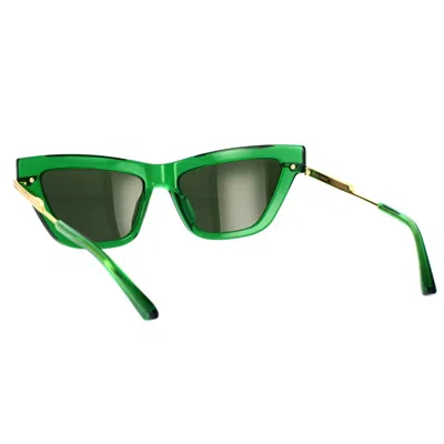 Bottega Veneta Women's Cat Eye Sunglasses In Green