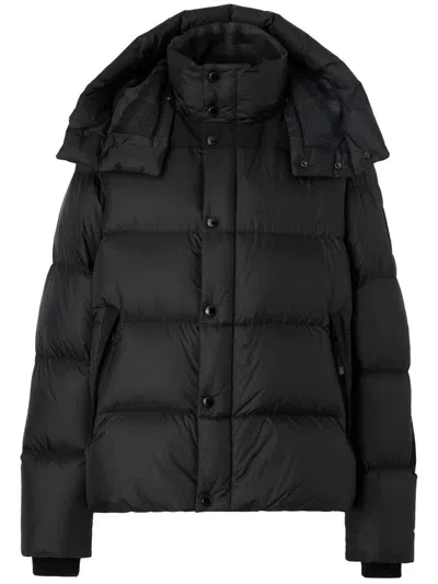 Shop Burberry Detachable-sleeve Puffer Jacket In Black