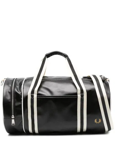 Shop Fred Perry Fp Classic Barrel Bag Bags In Black