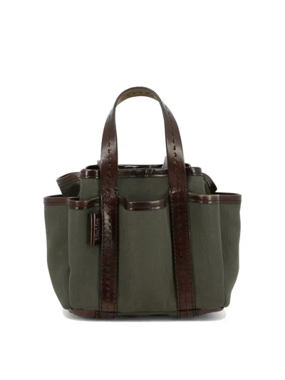 Shop Max Mara "giardiniera Mini" Handbag In Green