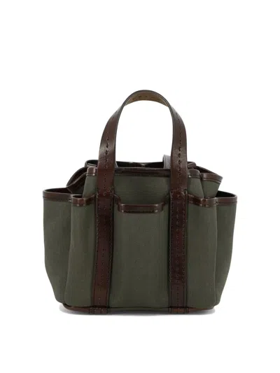 Shop Max Mara "giardiniera Mini" Handbag In Green