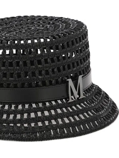 Shop Max Mara Mesh Cloche Hat In Black