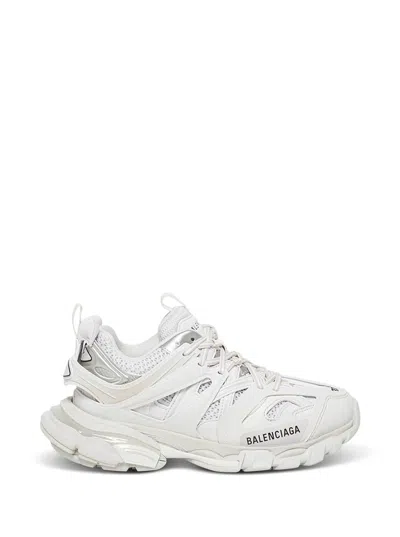 Shop Balenciaga White Track Mesh And Nylon Sneakers Woman